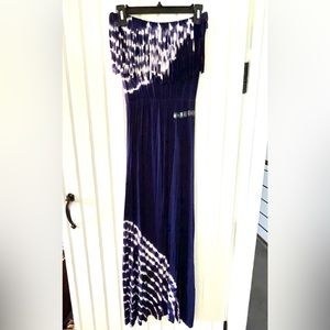 NWT Ocean Drive Blue strapless dress with fringe- Medium -Dress or Coverup 💙